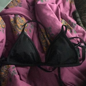 PacSun LA hearts black bikini top